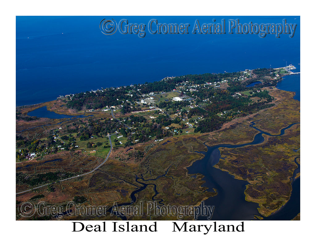 Aerial Photo of Deal Island, Maryland