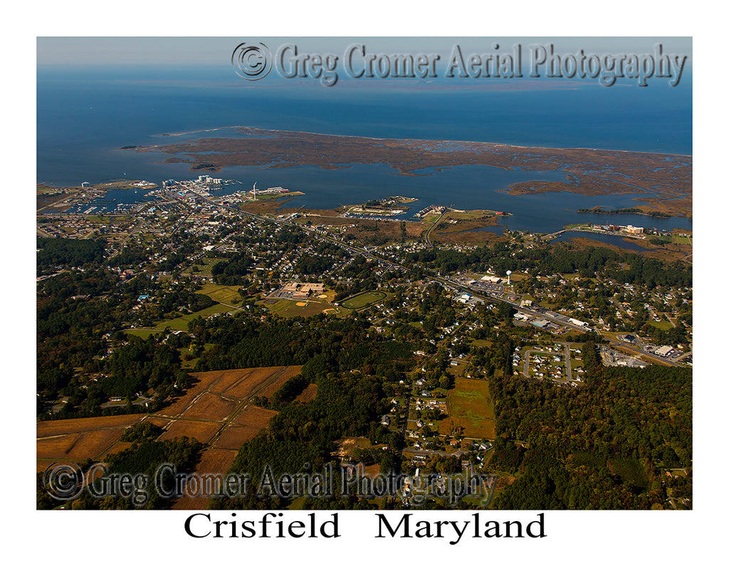 Aerial Photo of Crisfield, Maryland