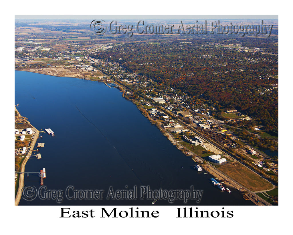 Aerial Photo of East Moline, Illinois