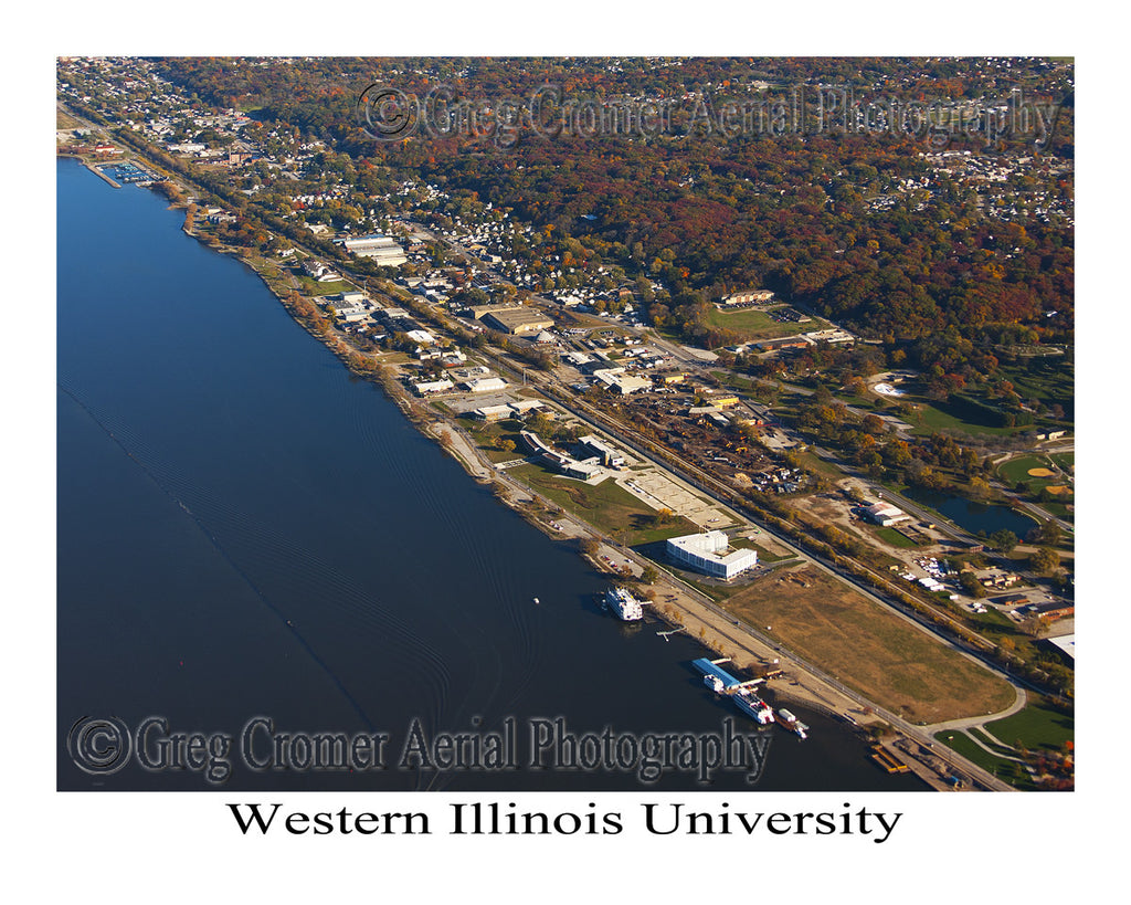 Aerial Photo of Western Illinois University - East Moline, Illinois