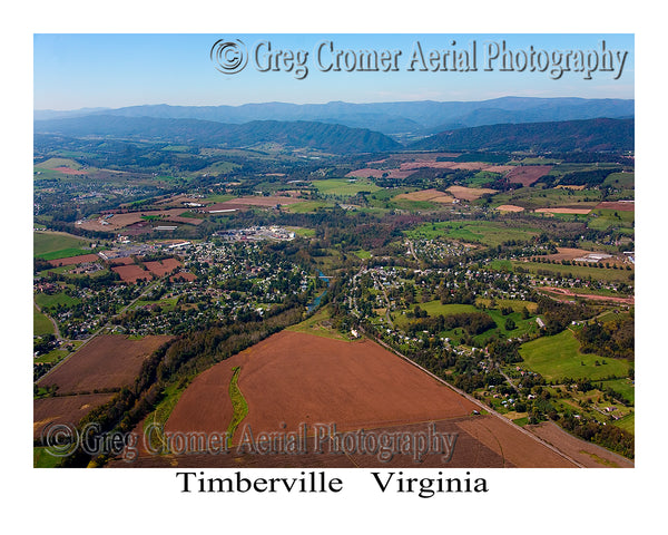 Aerial Photo of Timberville, Virginia