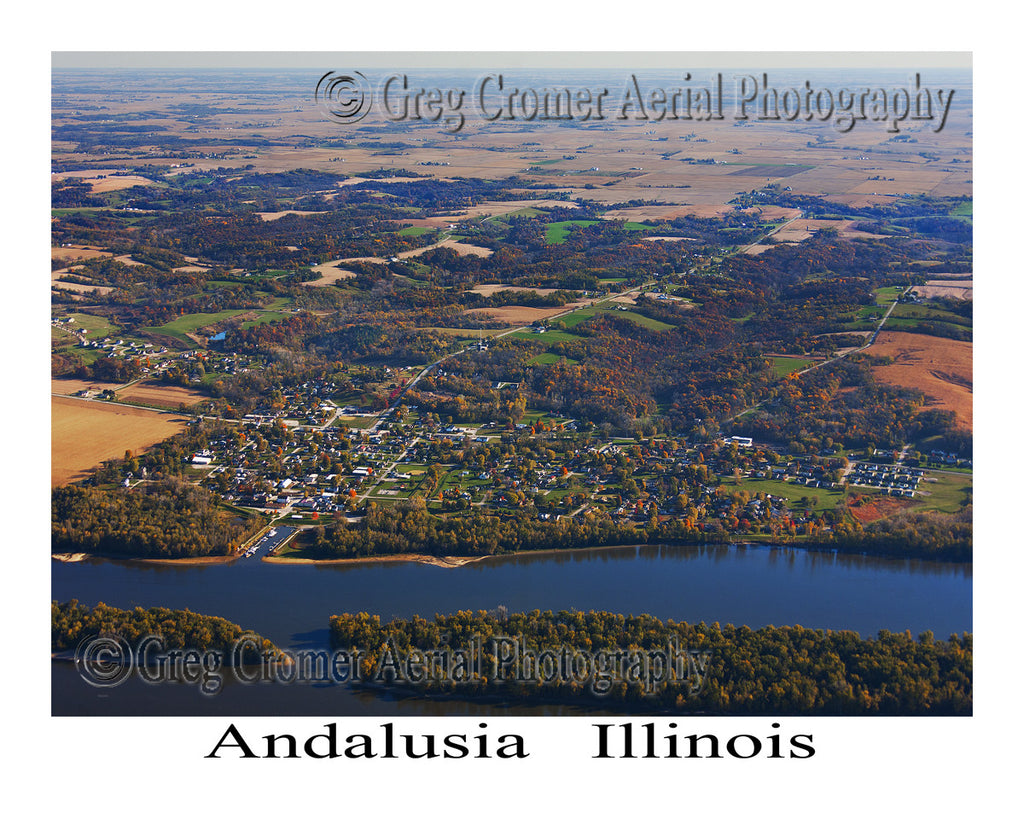 Aerial Photo of Andalusia, Illinois