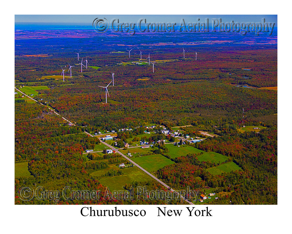 Aerial Photo of Churubusco, New York
