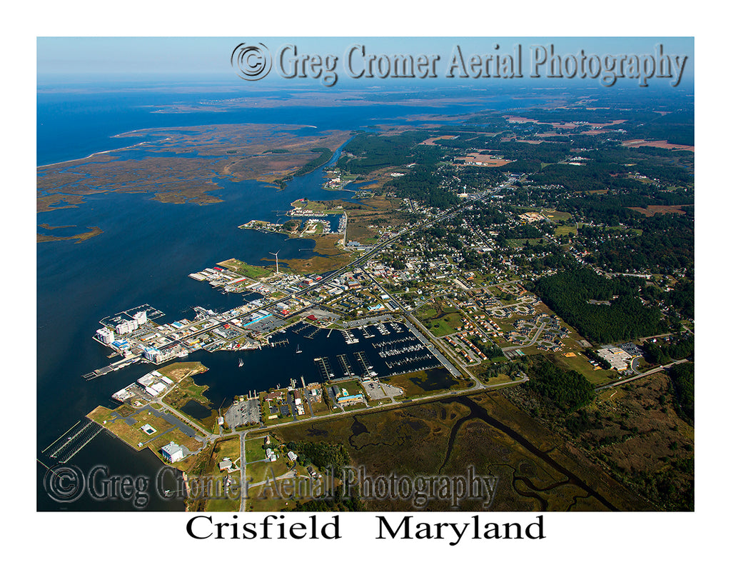 Aerial Photo of Crisfield, Maryland