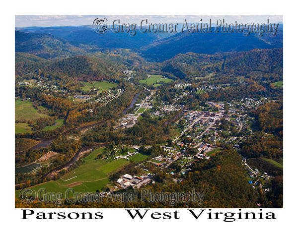 Aerial Photo of Parsons, West Virginia