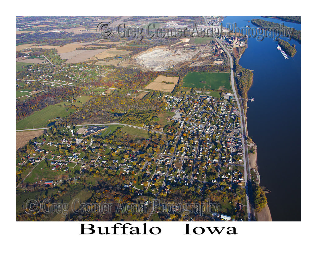 Aerial Photo of Buffalo Iowa