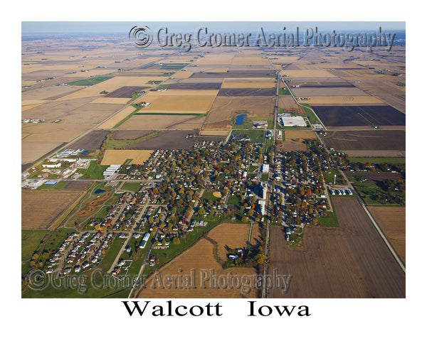 Aerial Photo of Walcott Iowa