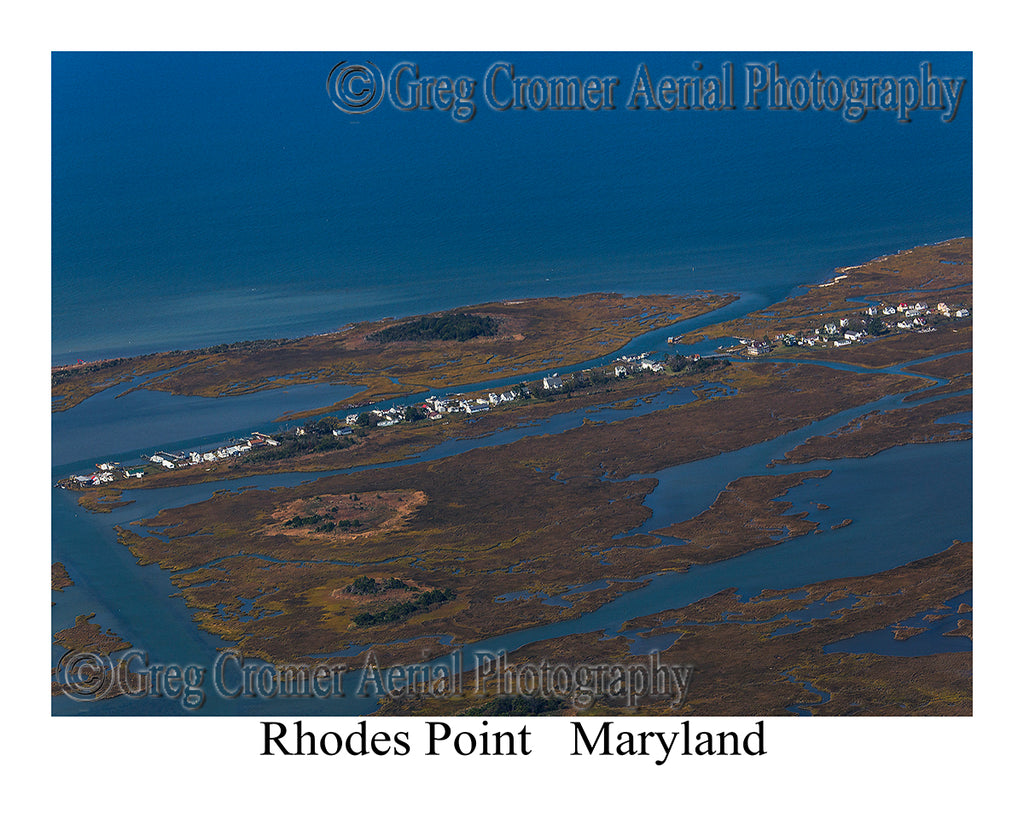 Aerial Photo of Rhodes Point - Smith Island, Maryland