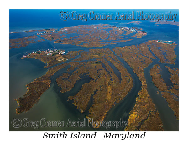 Aerial Photo of Smith Island, Maryland