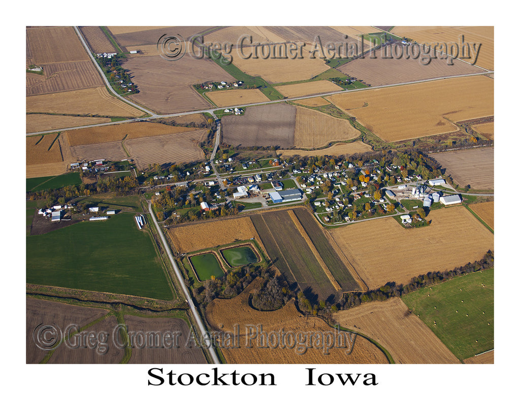 Aerial Photo of Stockton Iowa