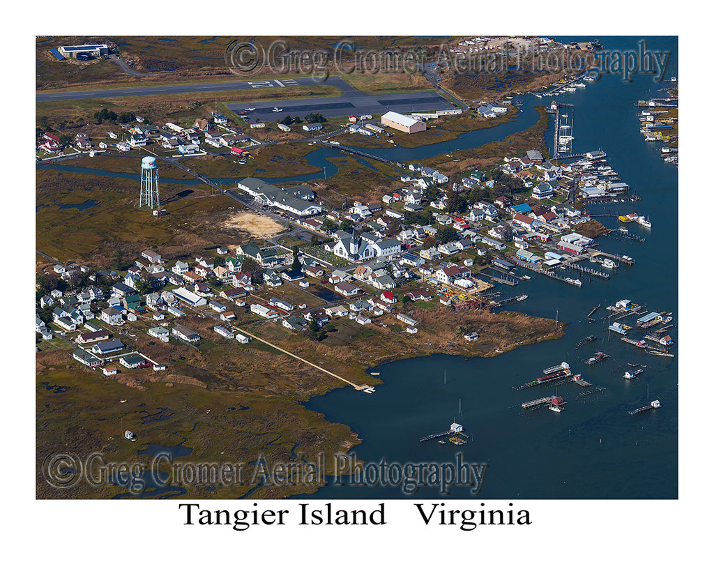 Aerial Photo of Tangier Island, Virginia