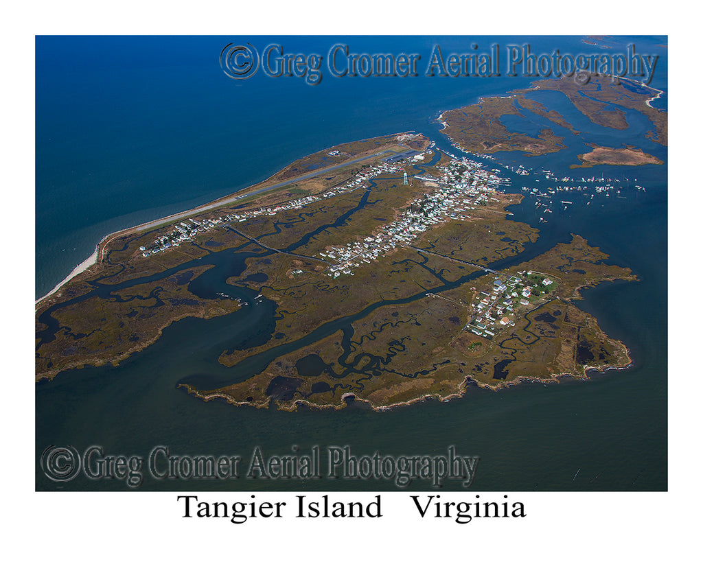 Aerial Photo of Tangier Island, Virginia