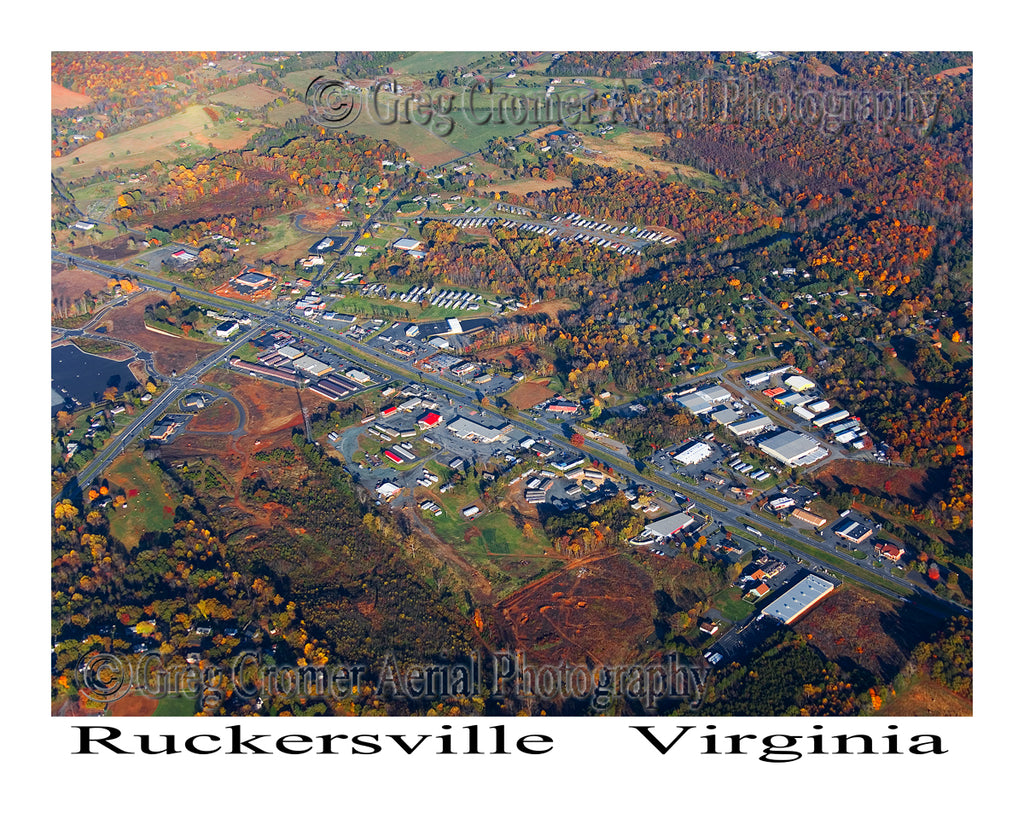 Aerial Photo of Ruckersville, Virginia