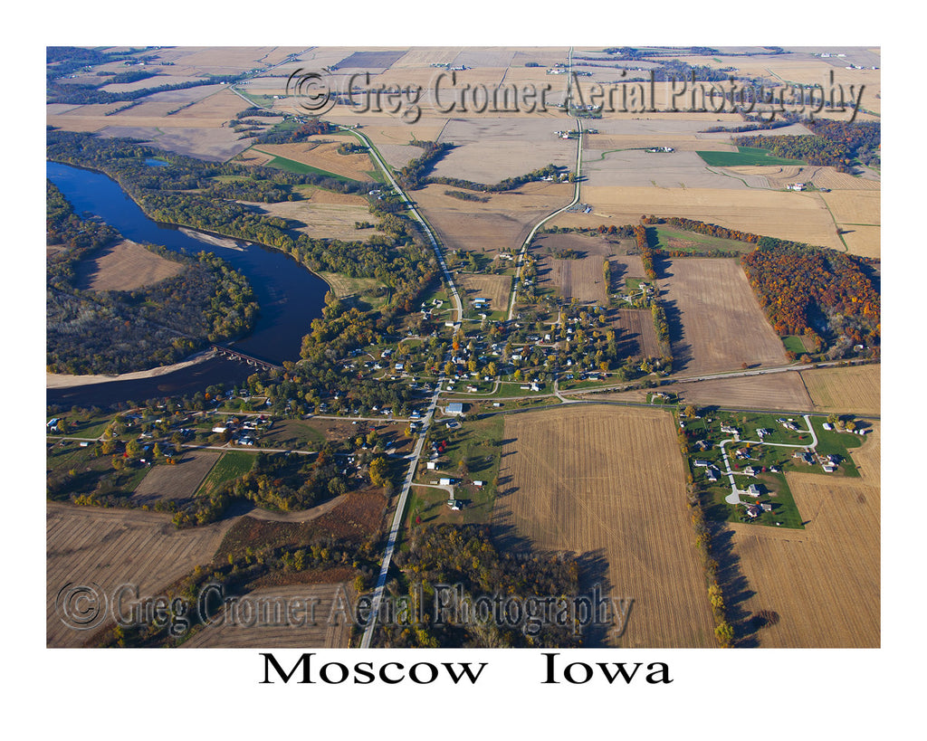 Aerial Photo of Moscow Iowa