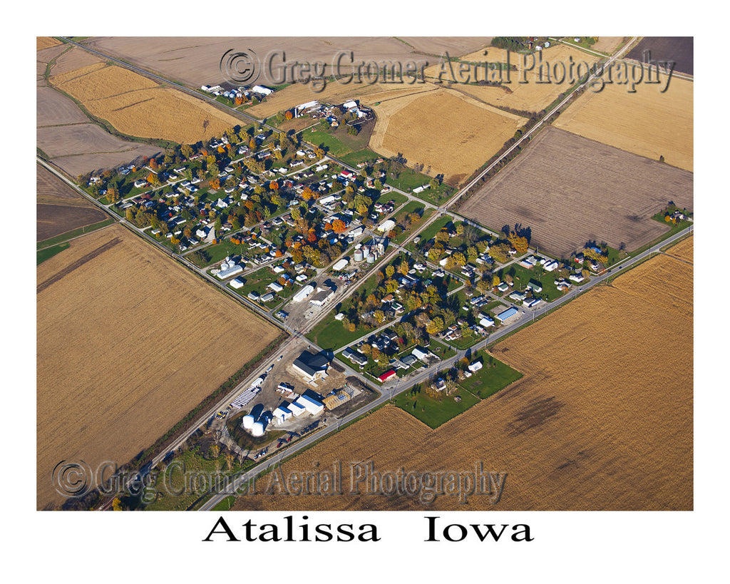 Aerial Photo of Atalissa Iowa