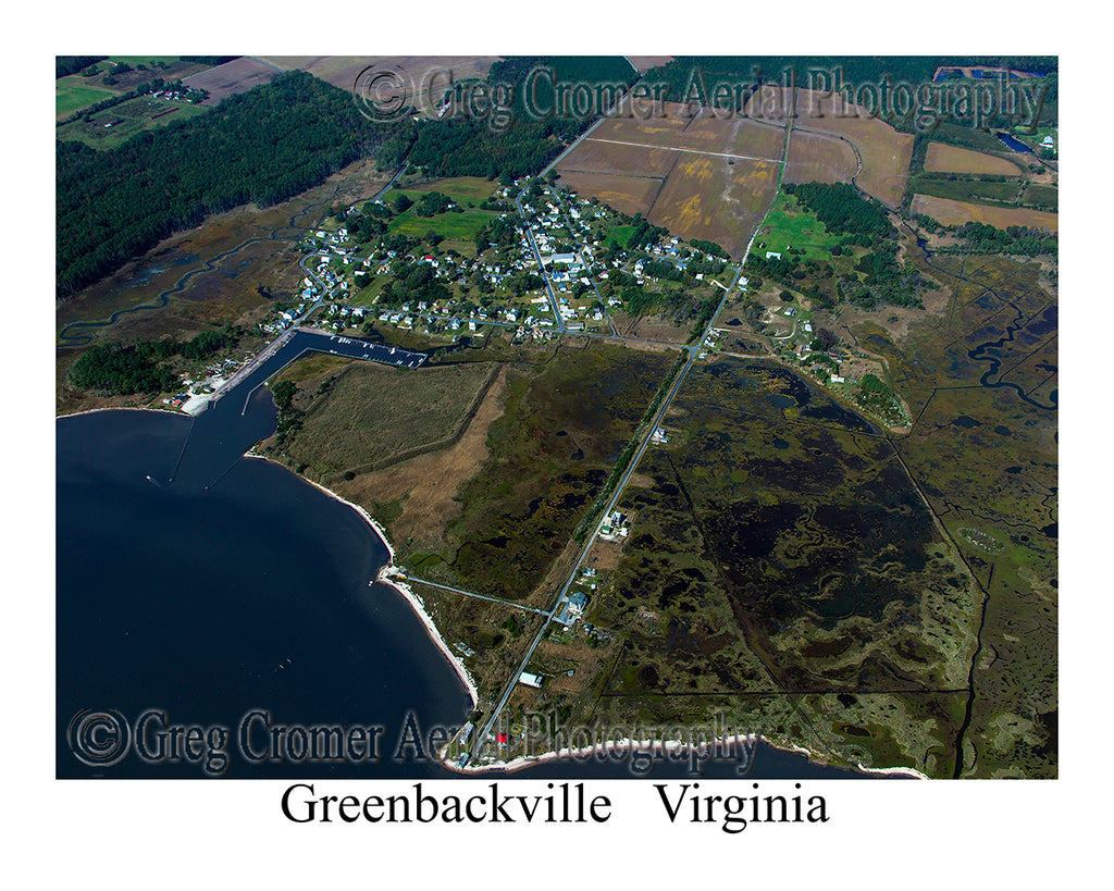 Aerial Photo of Greenbackville, Virginia
