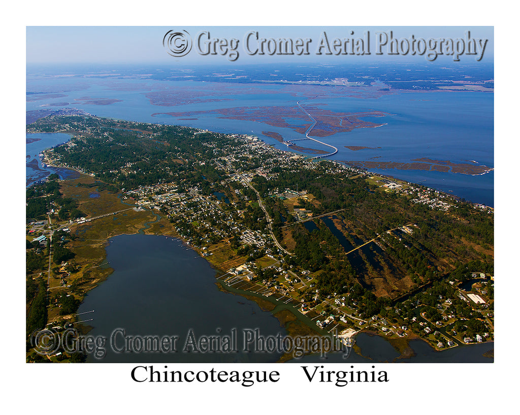 Aerial Photo of Chincoteague, Virginia