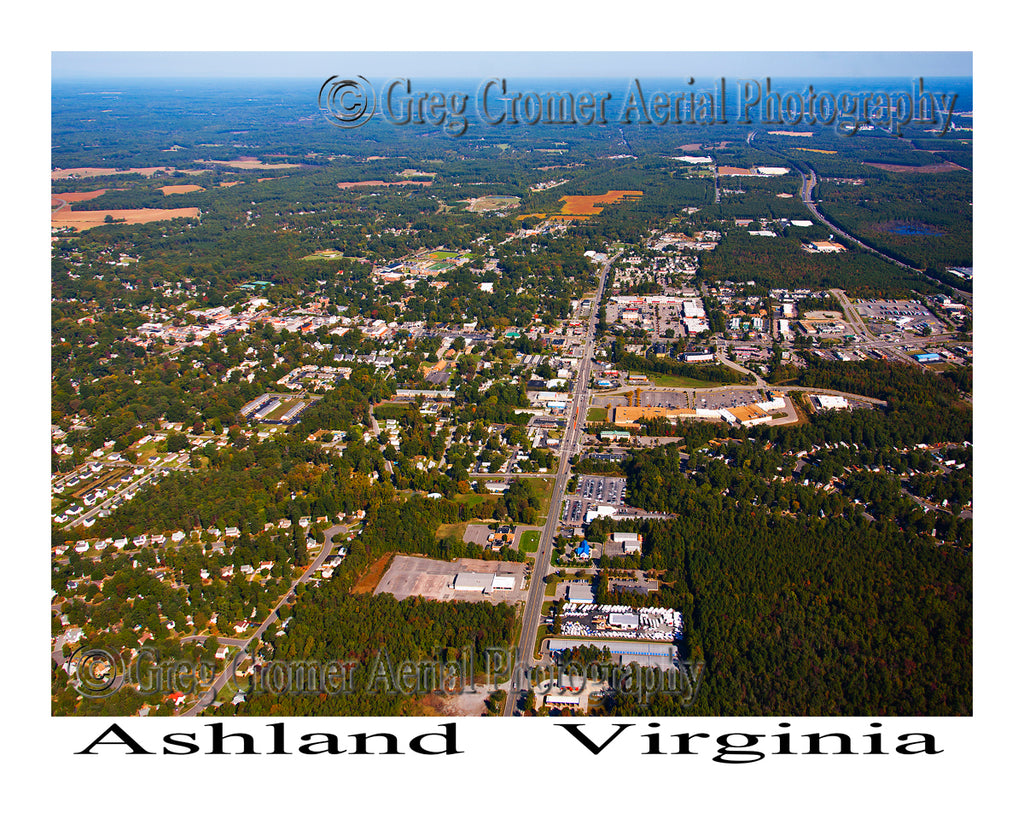 Aerial Photo of Ashland, Virginia