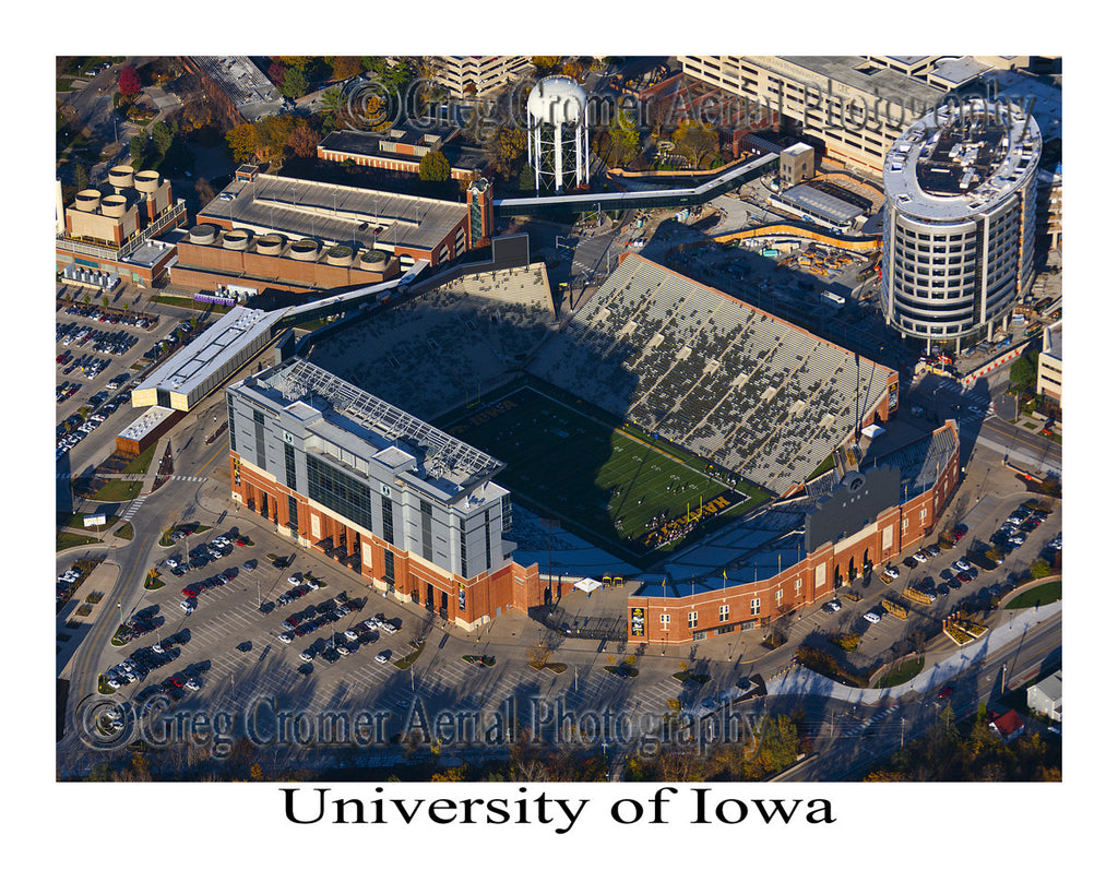 Aerial Photo of University of Iowa Stadium