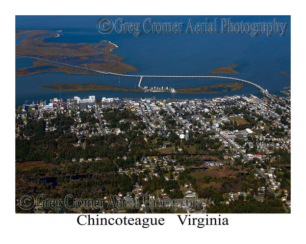 Aerial Photo of Chincoteague, Virginia