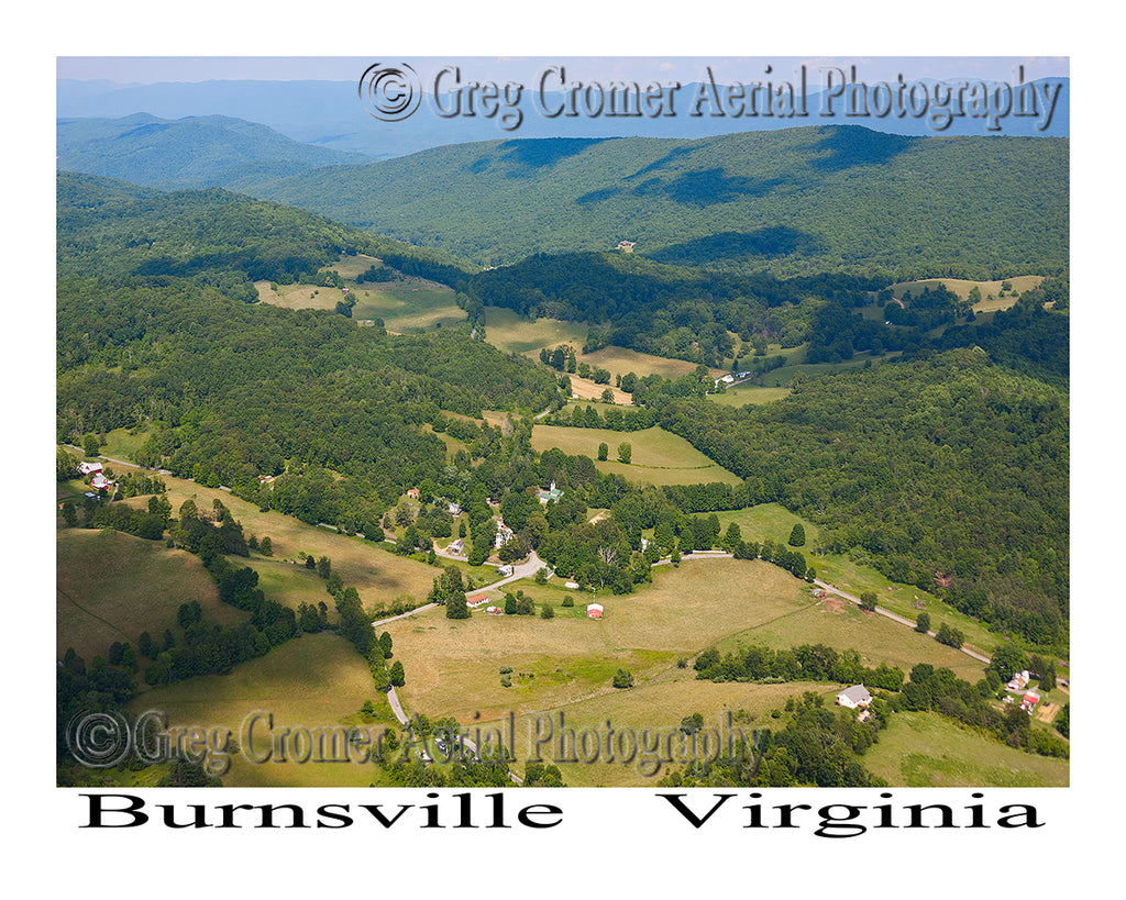 Aerial Photo of Burnsville, Virginia