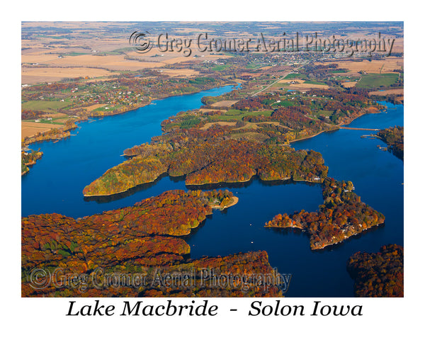 Aerial Photo of Lake Macbride Iowa