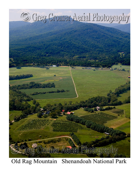 Aerial Photo of Old Rag Mountain - Shenandoah National Park, Virginia