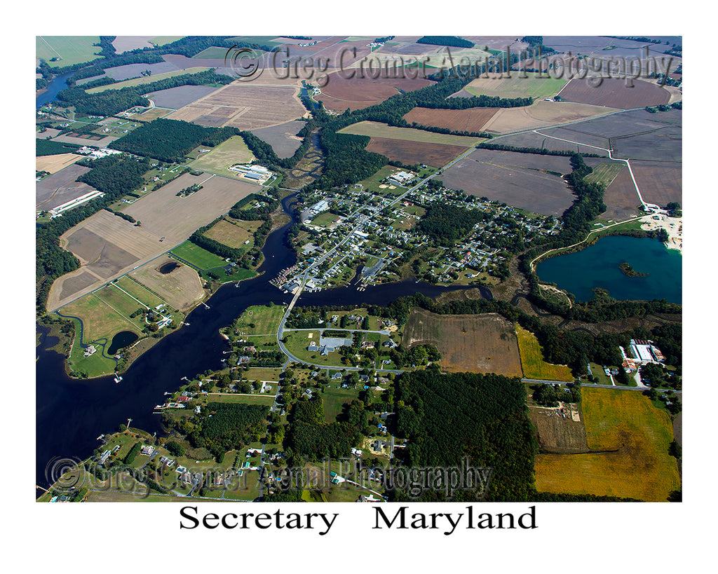 Aerial Photo of Secretary, Maryland