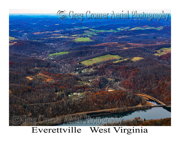 Aerial Photo of Everettville, West Virginia