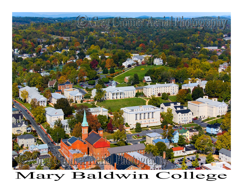 Aerial Photo of Mary Baldwin College - Staunton, Virginia