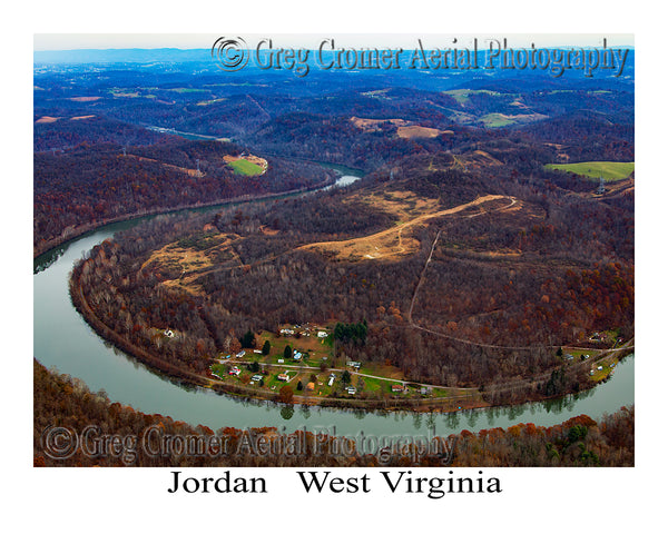 Aerial Photo of Jordan, West Virginia