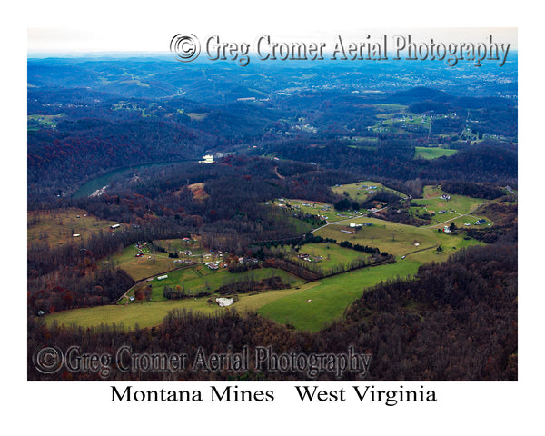 Aerial Photo of Montana Mines, West Virginia