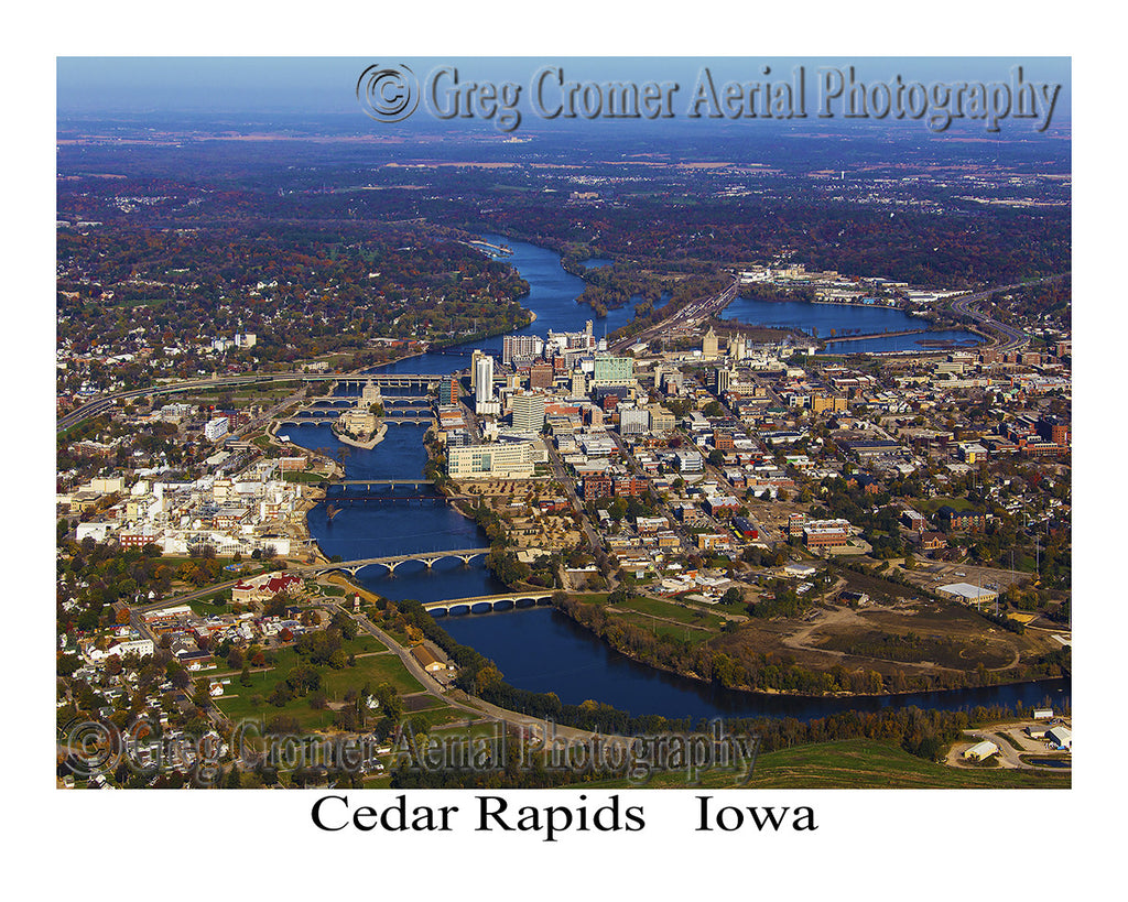 Aerial Photo of Cedar Rapids Iowa
