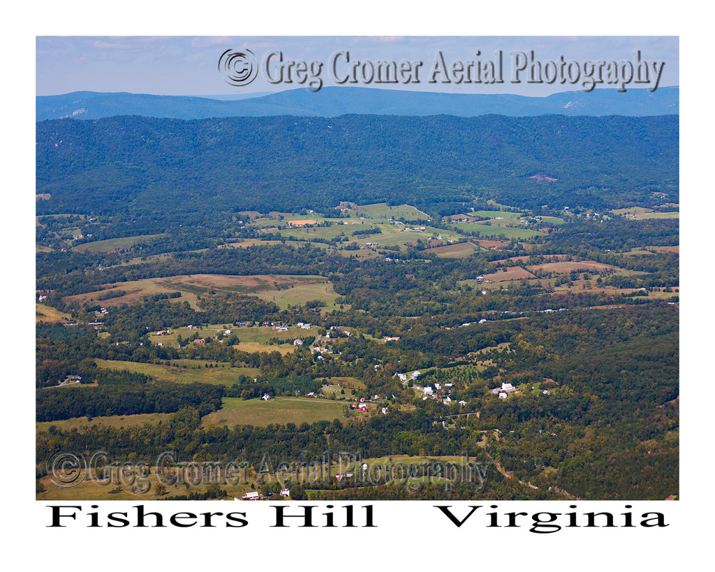 Aerial Photo of Fishers Hill, Virginia
