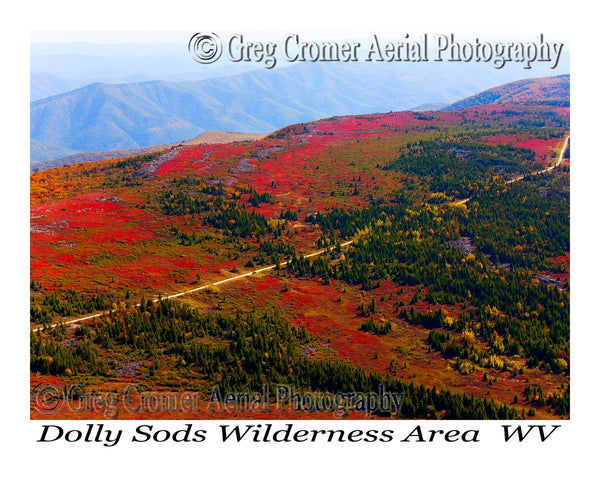 Aerial Photo of Dolly Sods, West Virginia