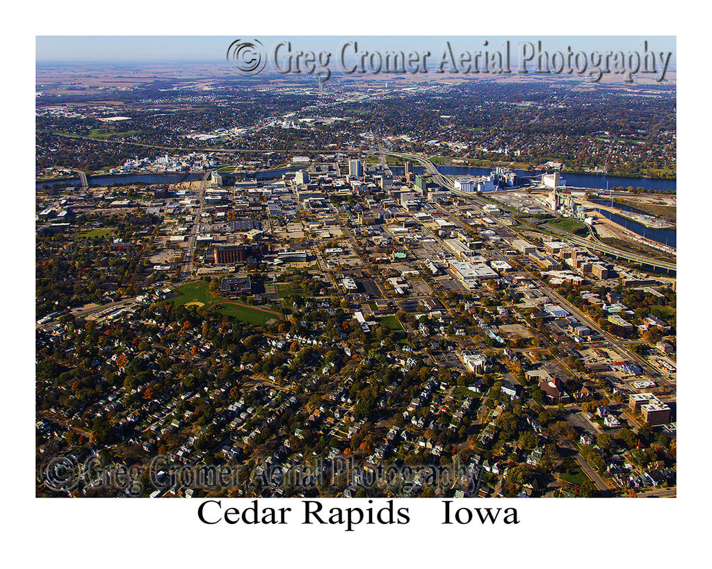 Aerial Photo of Cedar Rapids Iowa