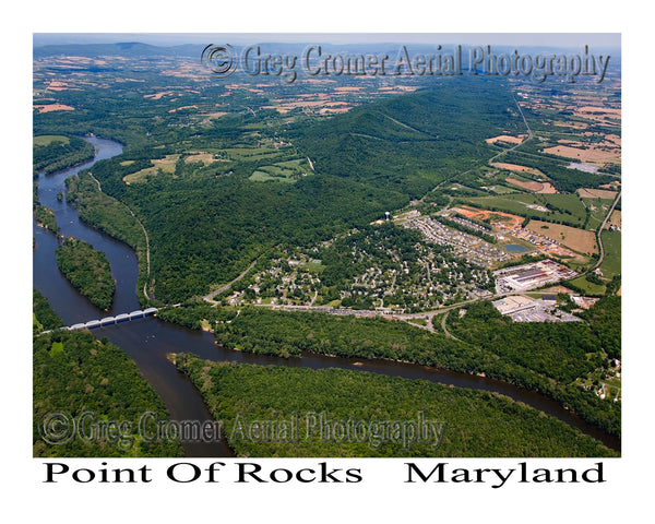 Aerial Photo of Point of Rocks, Maryland