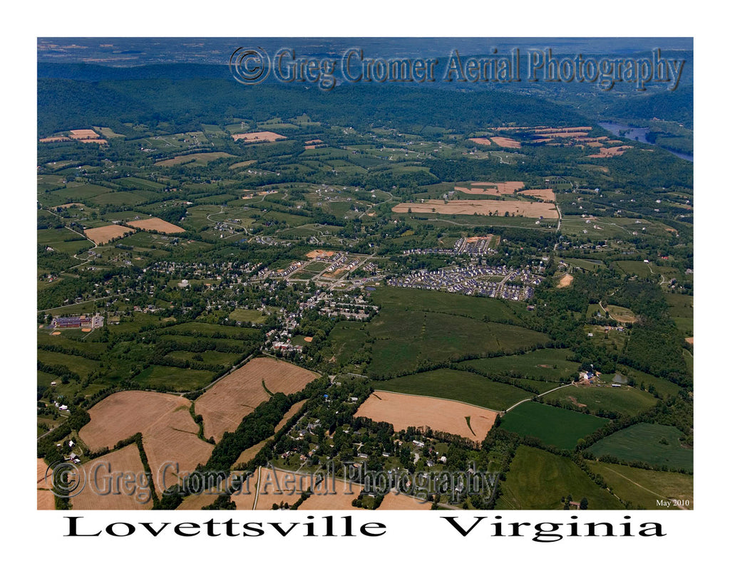 Aerial Photo of Lovettsville, Virginia