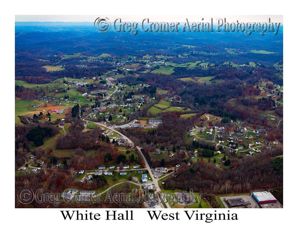 Aerial Photo of White Hall, West Virginia