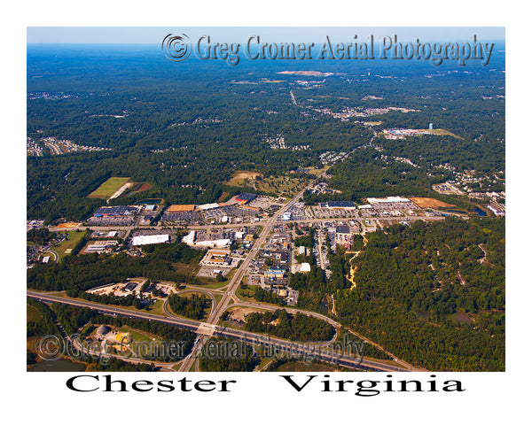 Aerial Photo of Chester, Virginia