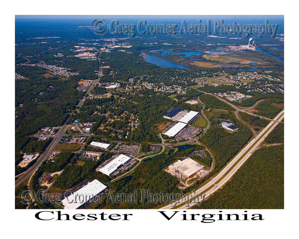 Aerial Photo of Chester, Virginia