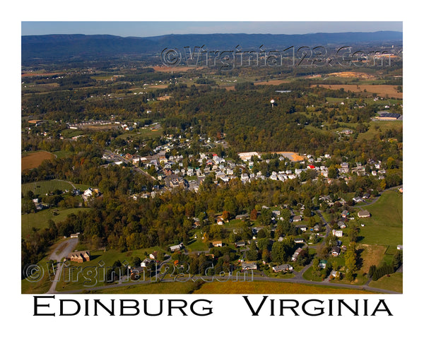Aerial Photo of Edinburg, Virginia