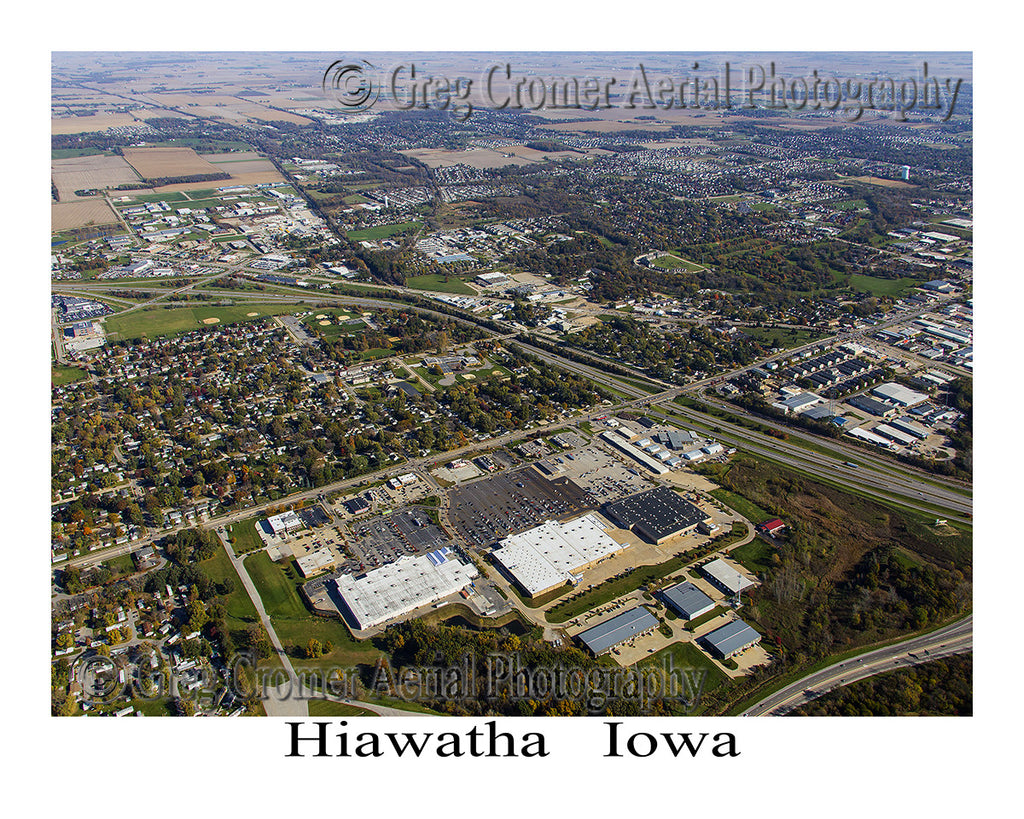 Aerial Photo of Hiawatha Iowa