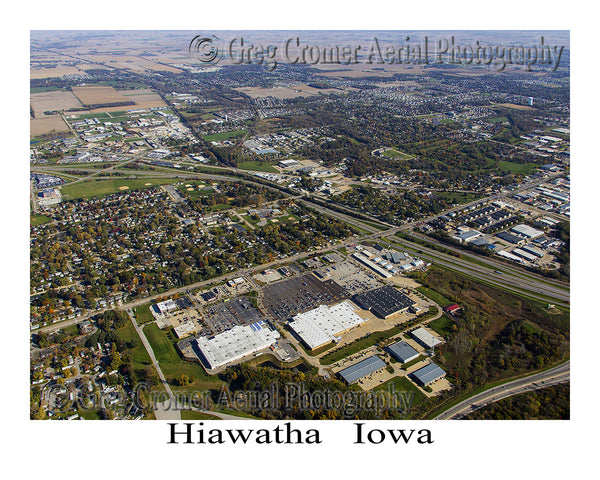 Aerial Photo of Hiawatha Iowa