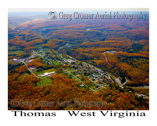Aerial Photo of Thomas, West Virginia