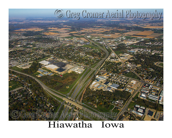 Aerial Photo of Hiawatha Iowa