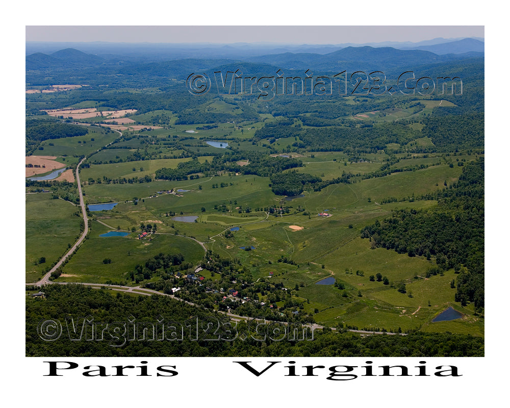 Aerial Photo of Paris, Virginia