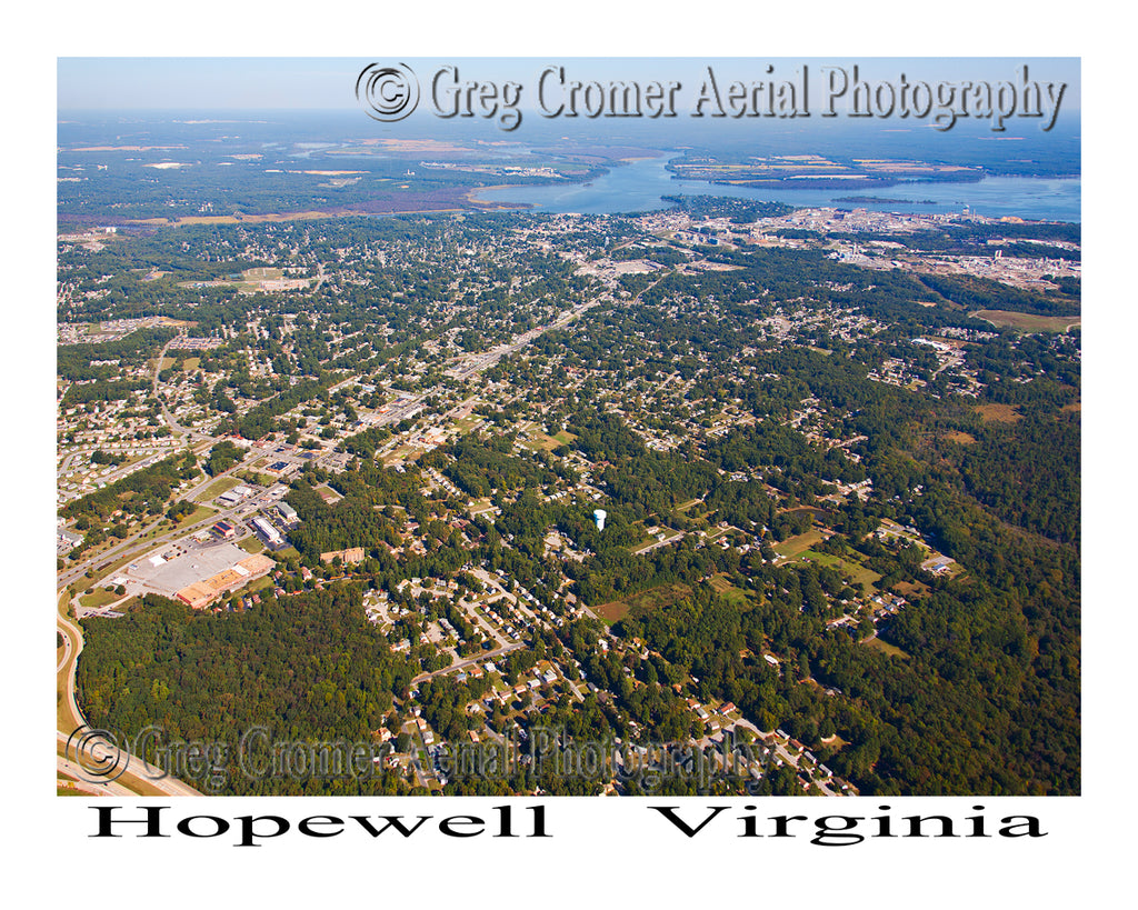 Aerial Photo of Hopewell, Virginia