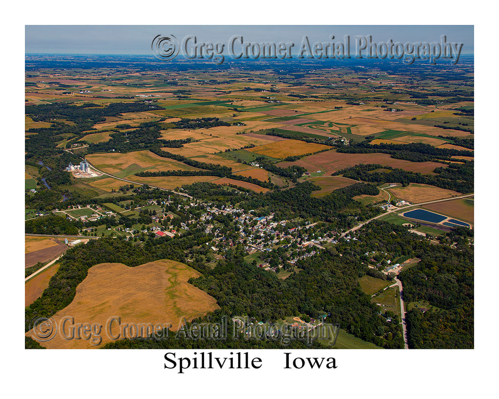 Aerial Photo of Spillville, Iowa