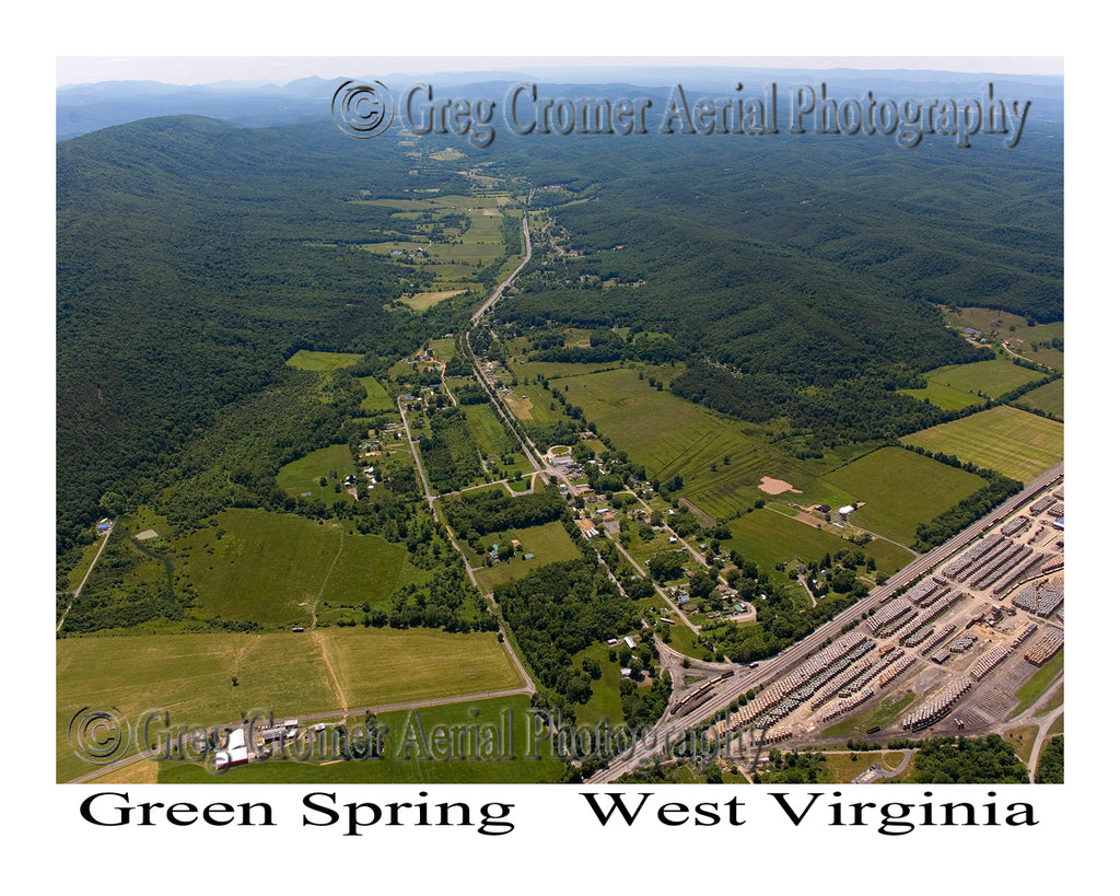 Aerial Photo of Green Spring, West Virginia